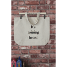 'It's raining hens' Cotton tote shopping bag
