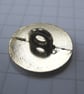 10 Small Gold Brocade Patterned Shank Buttons - Image 5
