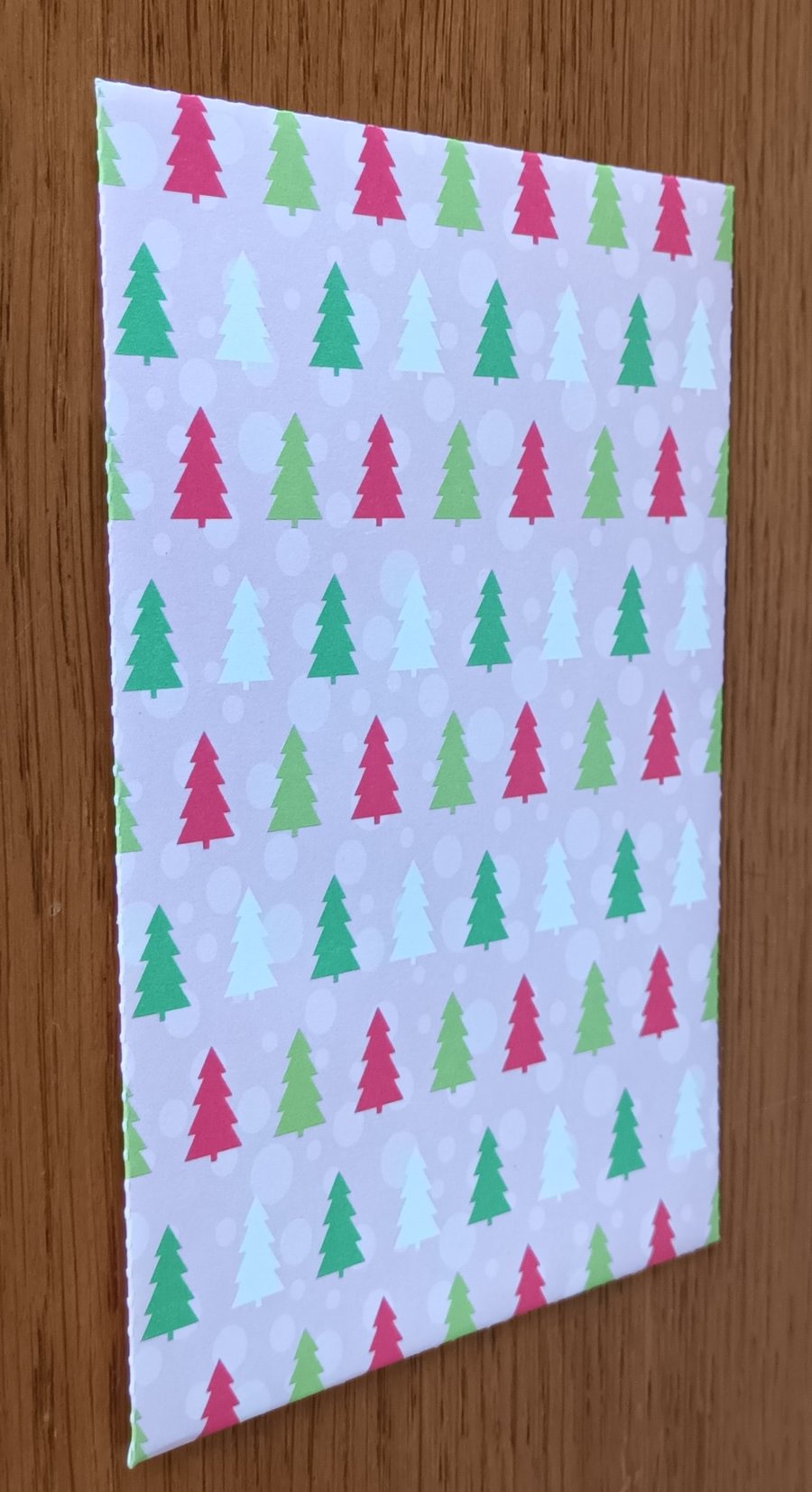 Christmas money envelope- pastel Christmas trees