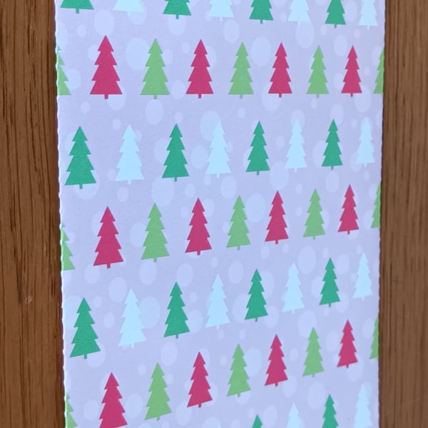 Christmas money envelope- pastel Christmas trees