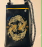 Gold Koi Embroidered Crossbody Bag