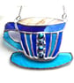 Teacup Stained Glass Suncatcher coffee cup mug 018 - Image 7