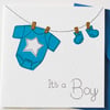 Greeting Card - It's a Boy Handmade Greeting card -  New Baby