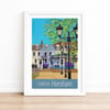Horsham Carfax travel poster print by Susie West