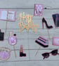 girl boss Cake Topper, new job cake, fancy Cake Topper, Chanel Cake Topper, chic - Image 3