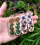 Butterfly Garden. Pyrography key ring. - Image 5