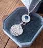 Handmade Seaside & Starfish Pendant Paua Silver Necklace