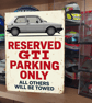 VW Golf GTI Reserved Parking Metal Sign Plaque Garage Gift Wall Decor  - Image 2