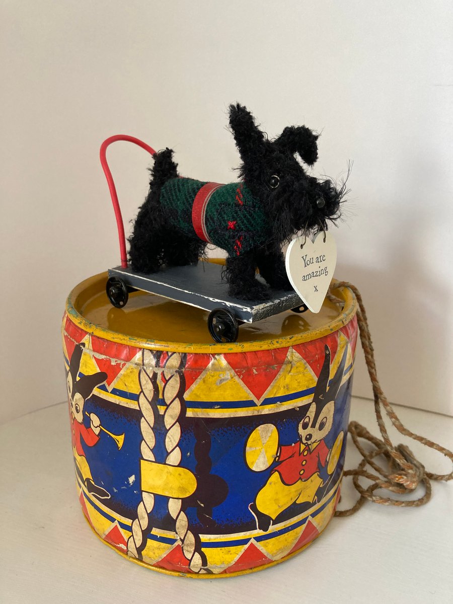 Sooty - Scottie Dog on Wheels