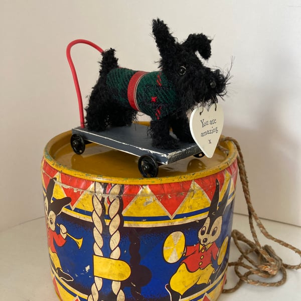 Sooty - Scottie Dog on Wheels