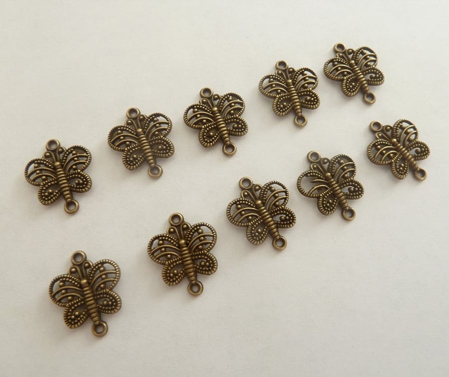 bronze butterfly connectors