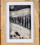 Framed Felt Landscape Art - Handcrafted Wool Wall Decor