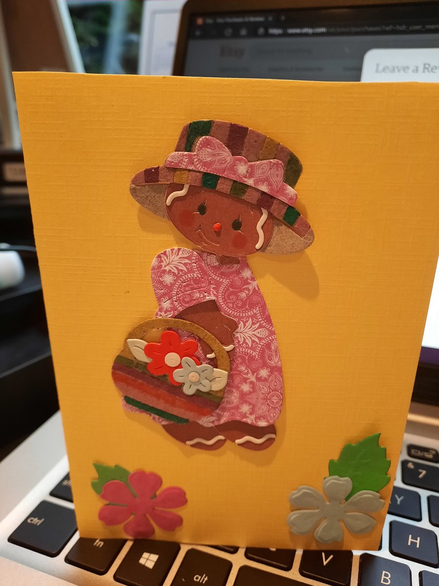 Sweet Easter Card - Gingerbread Lady