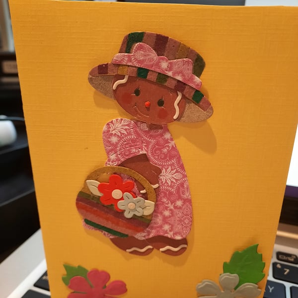 Sweet Easter Card - Gingerbread Lady