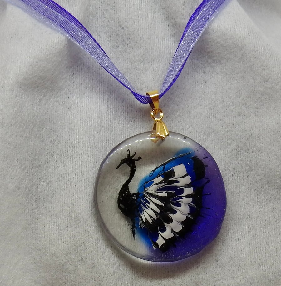 Peacock pendant 