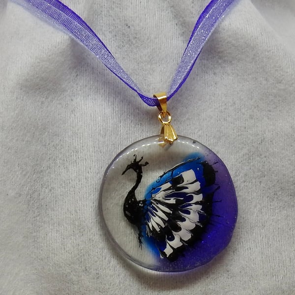 Peacock pendant 