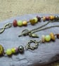 Mookaite Jasper, Lemon Jade & Czech glass bead necklace - Image 1