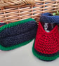 Designer Baby Boy's Hand Knitted Shoes   3 - 6 months size - Image 3