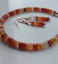 Shades Of Fire Opal Bracelet and Earring Set 2 - Image 1