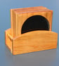 Handcrafted Cherry Wood Coasters - Set of 6 with Matching Stand - Image 5