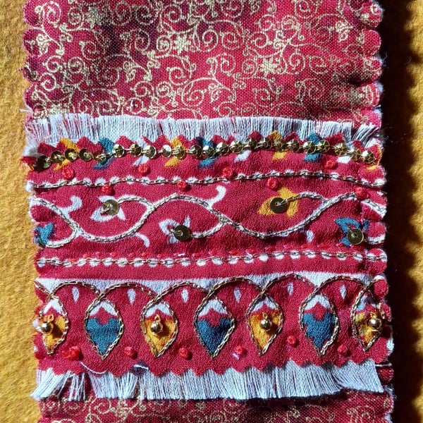 Hand Sewn Boho Glasses Case
