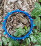 Upcycled fabric Wire and Bead Wrapped Bracelet  - Image 2