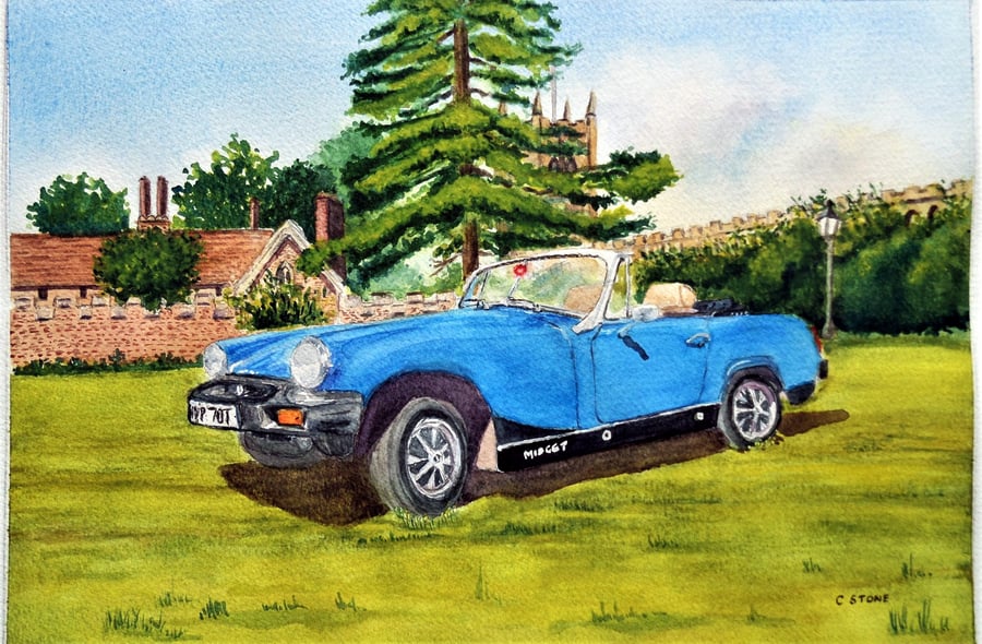 Custom order reserved for Lynn classic car commission painting