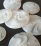 22.5mm  Vintage White Polyester Horn Buttons - Image 5