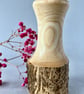 Small, wooden bud vase with live edge – for dried flowers. - Image 3
