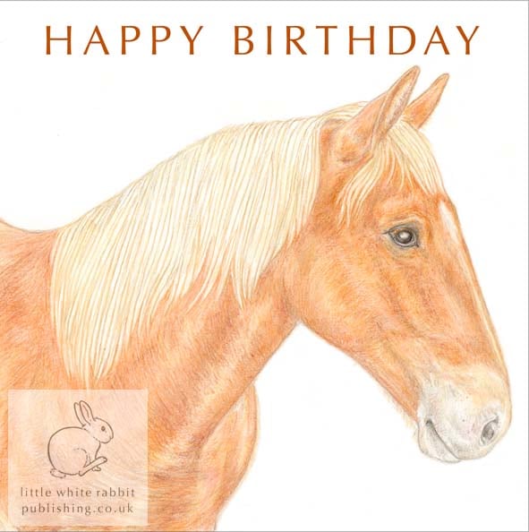 Suffolk Punch Horse - Birthday Card