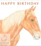 Suffolk Punch Horse - Birthday Card - Image 1