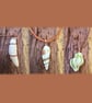 Handmade Copper Wire Wrapped Shell Pendant Necklace