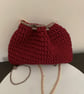 Crocheted pouch bag