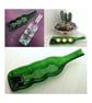 Handmade Fused Glass Wavy Recycled Wine Bottle Dish - Slumped Bottle Spoon Rest - Image 1
