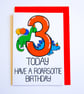 Birthday Card 3 Year Old Card, 3rd Today Have A Roarsome Birthday, Age Birthday  - Image 5
