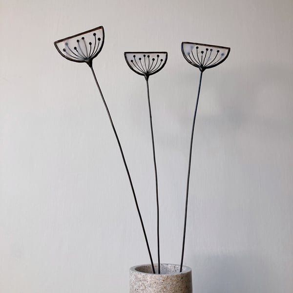 Everlasting stained glass wild flower - Cow Parsley, Ground Elder