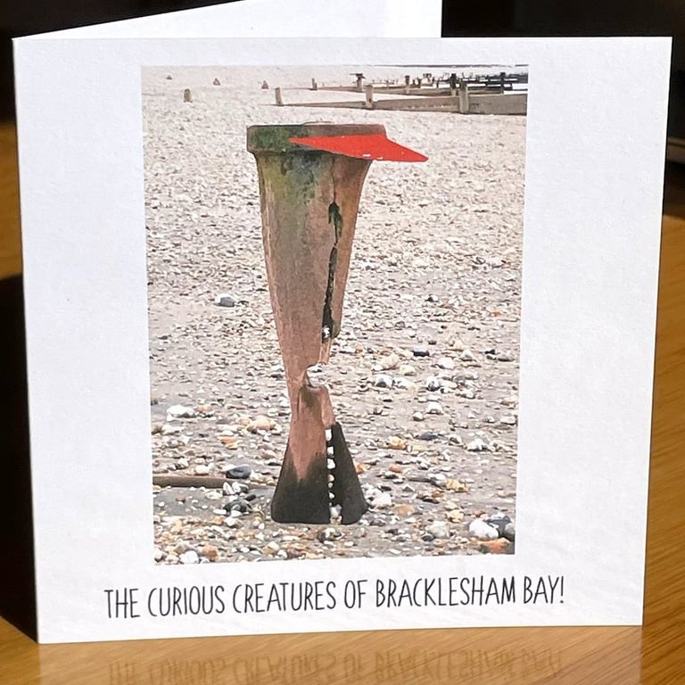 Hatman; 13.5 cm square greetings card, blank inside