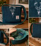 Dinky Harris Tweed Crossbody Bag with stag