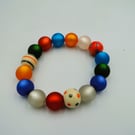 Spots and stripes stretch bracelet   