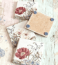 Shabby Chic Floral Wooden Coasters - Image 4