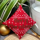 Hanging Christmas Decoration Pattern Cross Stitch, PDF Download, Snowflake, Hand