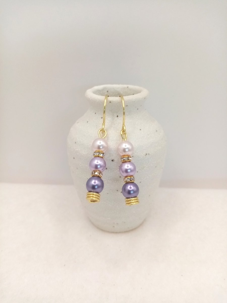 Pearl Earrings, June Birthstone, Customise, Gifts for her, Free Postage