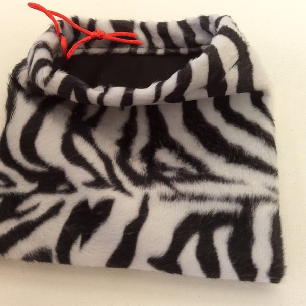 Dice Bag in Zebra Print Geek Gift