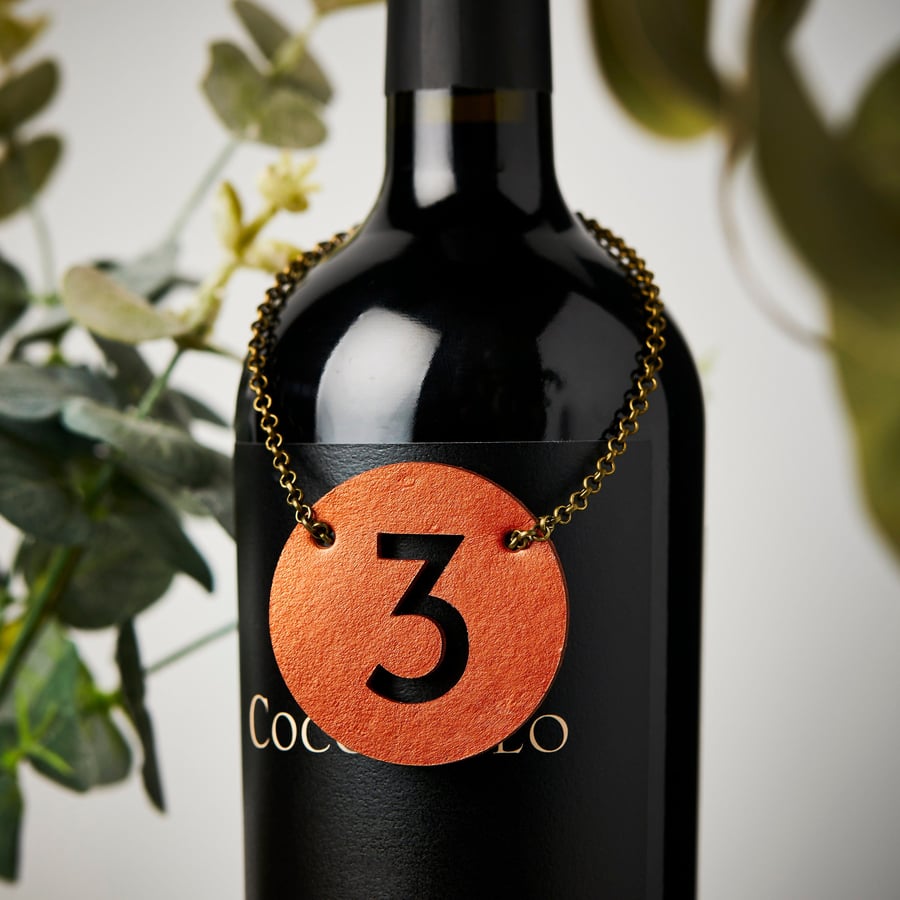 Number Anniversary Bottle tag