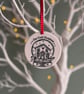 Illustrated Ceramic Circle Our First Christmas in Our New Home 2025 Decoration  - Image 3