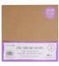 Dovecraft Essentials 6 x 6 Brown Kraft Cards 300gsm, Envelopes 100gsm Pack of 8