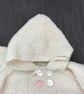 Moss stitch baby hooded jacket - Image 5
