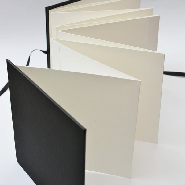 Large Concertina-Accordion Blank Book, 20 x 20 