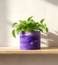 Large Purple Marbled Plant Pot  - Image 1