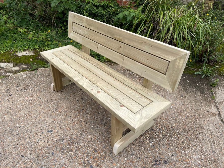 Garden outdoor patio bench - Folksy